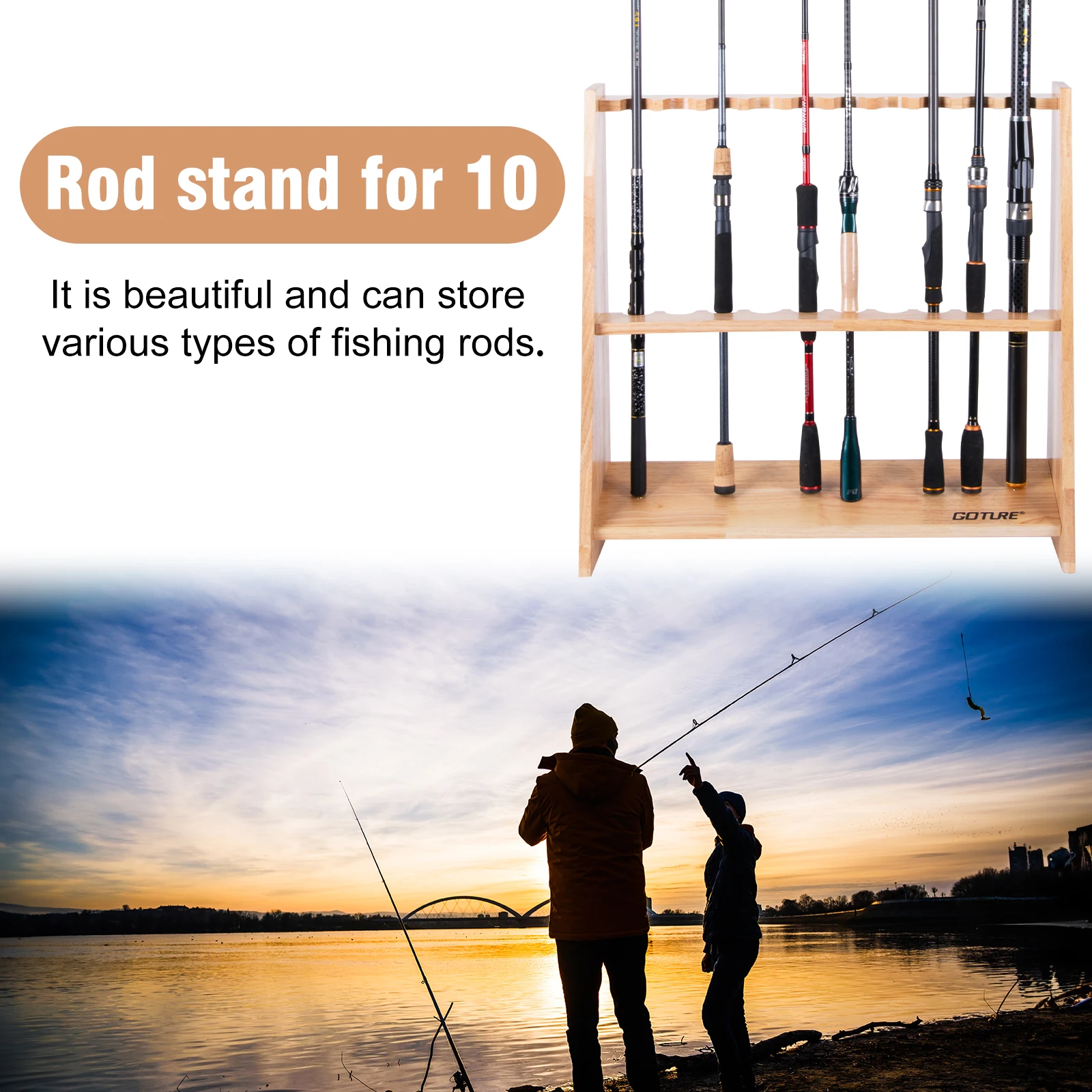 고투어 나무 낚싯대 거치대 (차고용 낚싯대 랙) 최대  - Fishing Rod Rack 리뷰 및 가격