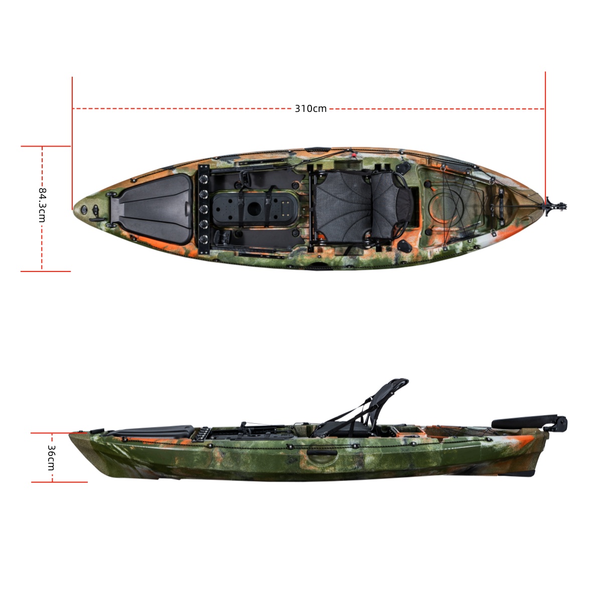 LSF 1등급 싱글 낚시 카약 플라스틱 보트 낚시용 1 - Fishing Rod Holder 리뷰 및 가격